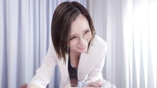 WAAA-674 [中文字幕] 巨乳女医以治疗勃起功能障碍为名，对已婚患者施以NTR淫语与颜面乳交诊断 - JULIA
